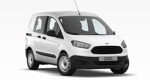 Auto raamfolie voor de Ford Transit Courirer Crew
