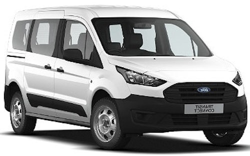 Auto raamfolie voor de Ford Transit Connect kombi L2