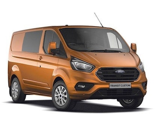 Auto raamfolie voor de Ford Transit Custom crew