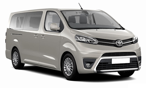Auto raamfolie voor de Toyota Proace L2.