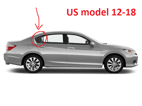 Raamen blinderen Honda Accord sedan (US)
