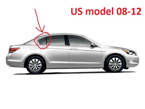 Raamen blinderen Honda Accord sedan (US)