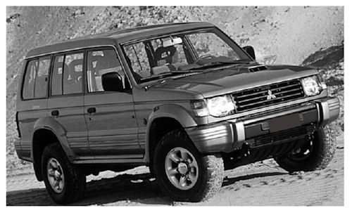 Auto raamfolie voor de Mitsubishi Pajero Shogun