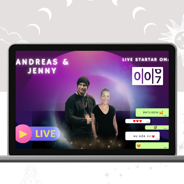 Tvillingsjälar Appen med Andreas & Jenny - Sveriges största app för andlig och personlig utveckling - 1 års medlemskap