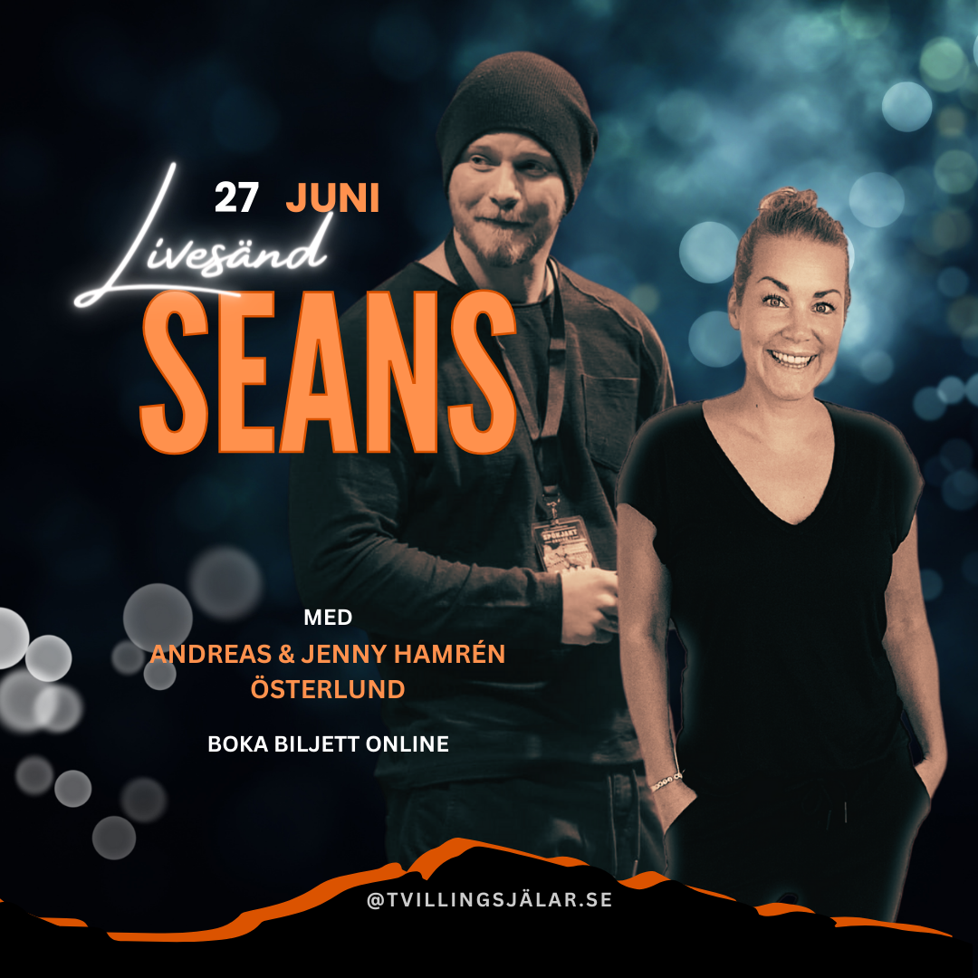 LIVESÄND SEANS 27 JUNI 20:00 MED ANDREAS & JENNY HAMRÉN ÖSTERLUND