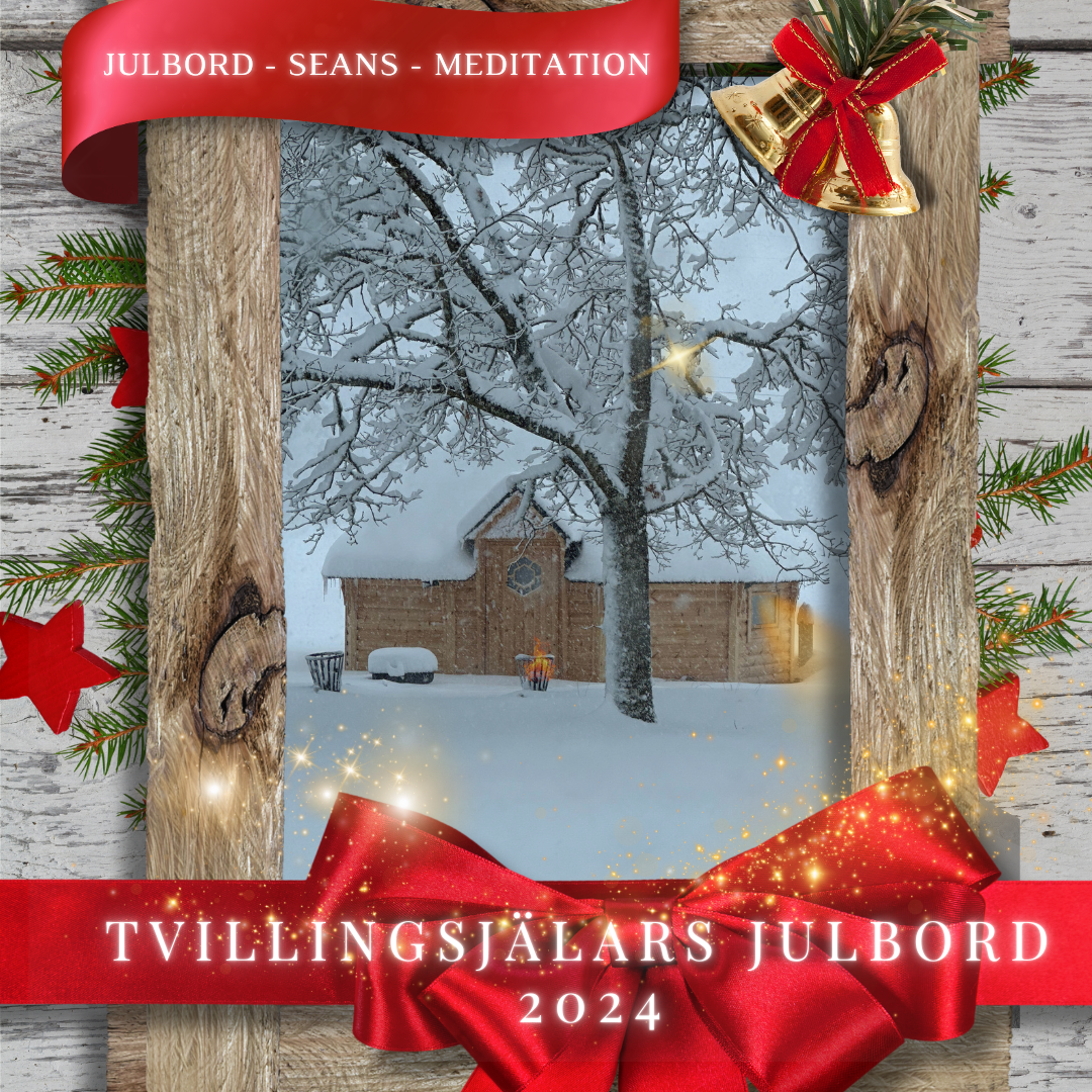 (Fullbokat)Tvillingsjälars Julbord 7 december 2024: Julbord, seans och meditation på Tvillingsjälargården med Andreas och Jenny