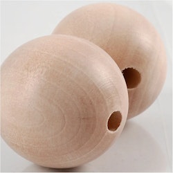 Träpärlor 1,5 cm 20 st