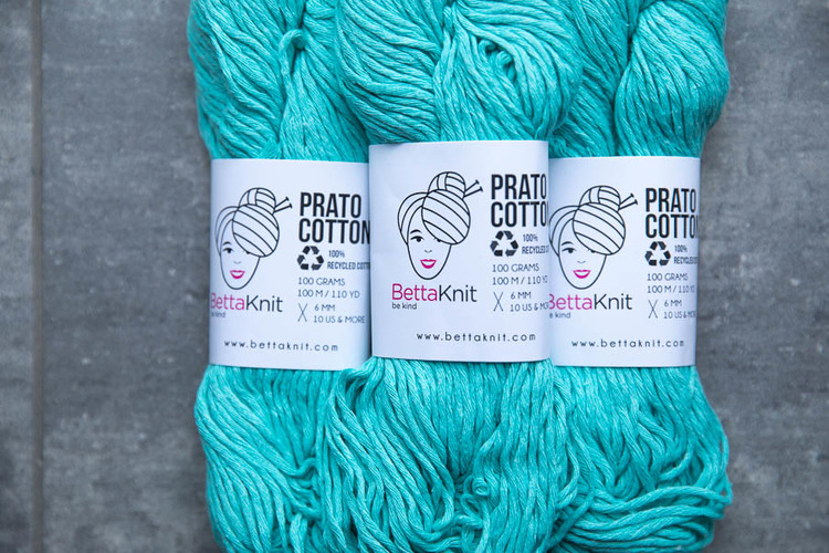 BettaKnit Prato Cotton - bulky garn i 100 % återvunnen bomull