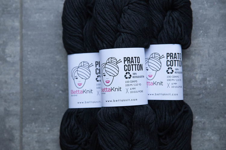 BettaKnit Prato Cotton - bulky garn i 100 % återvunnen bomull