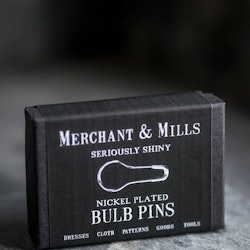 Merchant & Mills Nickel Bulb Pins - silverfärgade säkerhetsnålar eller stickmarkörer