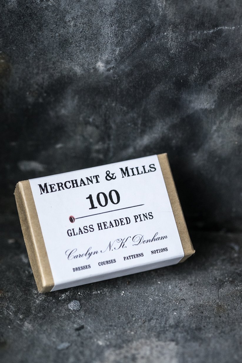 Merchant & Mills Glass Headed Pins - knappnålar med glashuvud