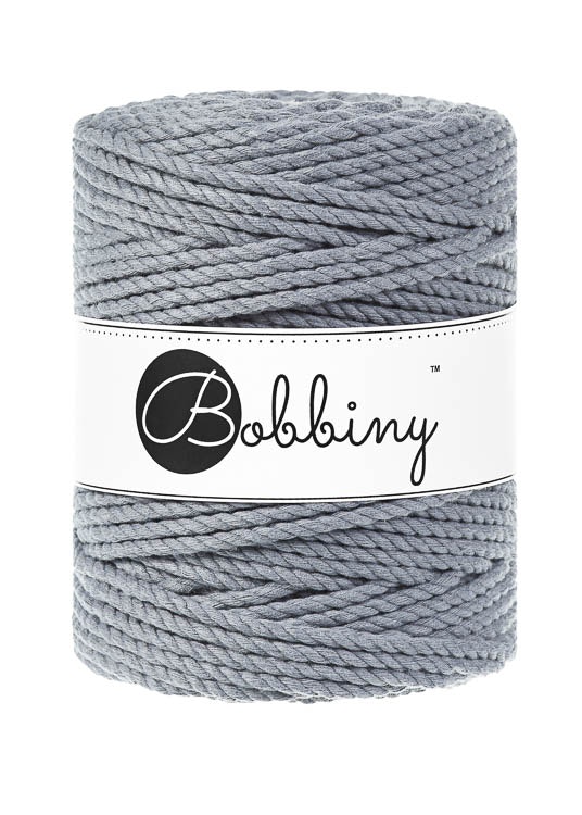 Bobbiny 3ply Macrame Rope XXL 5 mm - trippeltvinnat makramégarn