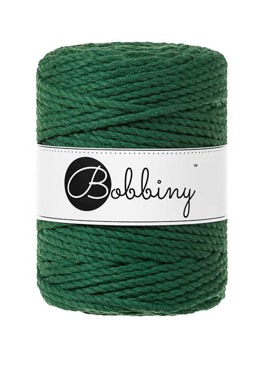 Bobbiny 3ply Macrame Rope XXL 5 mm - trippeltvinnat makramégarn