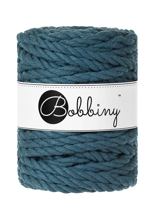 Bobbiny 3ply Macrame Rope 9 mm - trippeltvinnat makramégarn