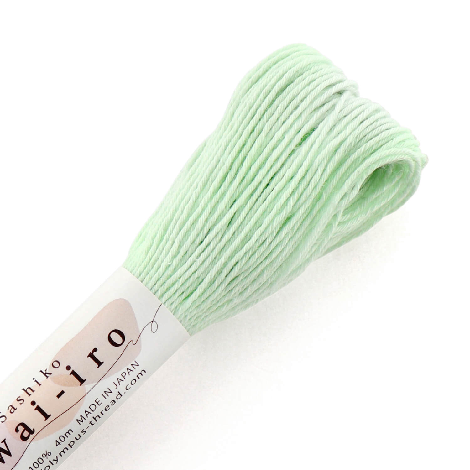 Sashiko tråd 40m - sashikotråd i pastelliga färger