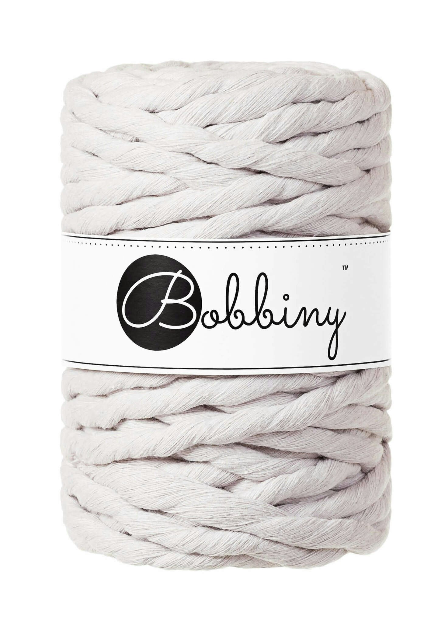 Bobbiny Single Twist Macrame Cord 9 mm - enkeltvinnat makramégarn