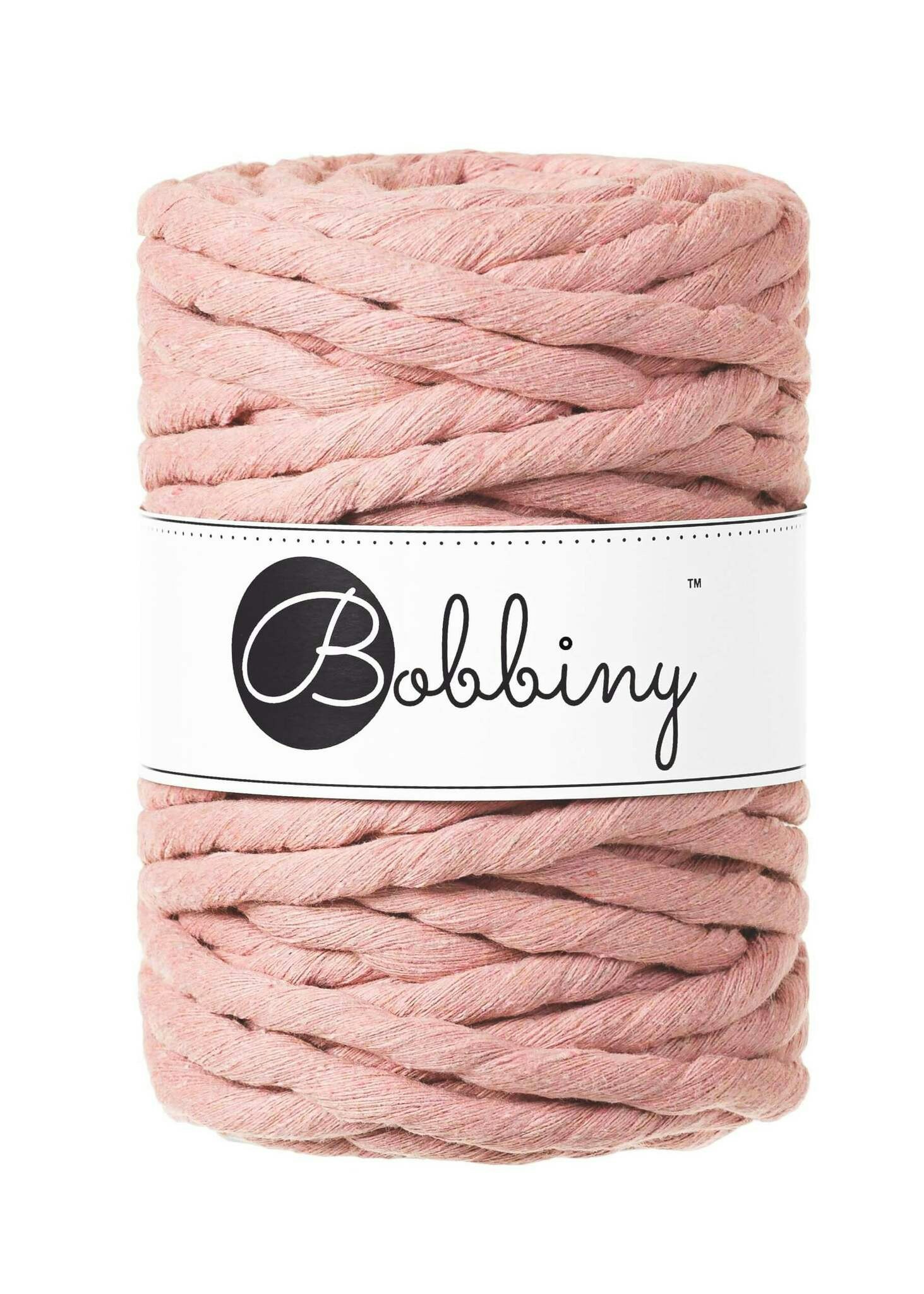 Bobbiny Single Twist Macrame Cord 9 mm - enkeltvinnat makramégarn