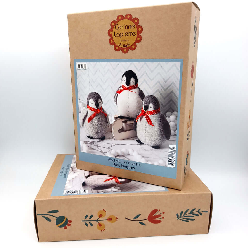 Corinne Lapierre - Baby Penguins Felt Craft Kit - kit för filtsömnad