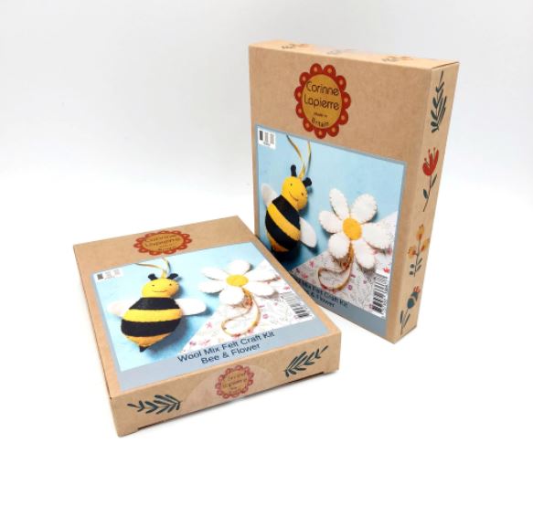 Corinne Lapierre - Bee & Flower Felt Craft kit - kit för filtsömnad
