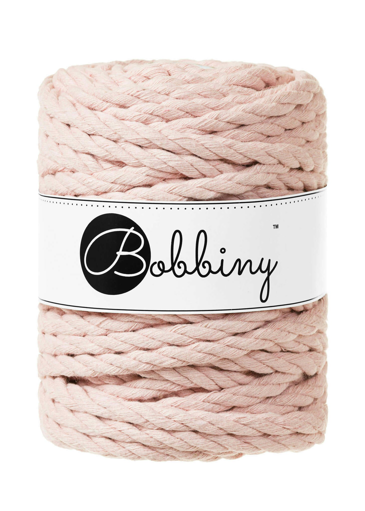 Bobbiny 3ply Macrame Rope 9 mm - trippeltvinnat makramégarn