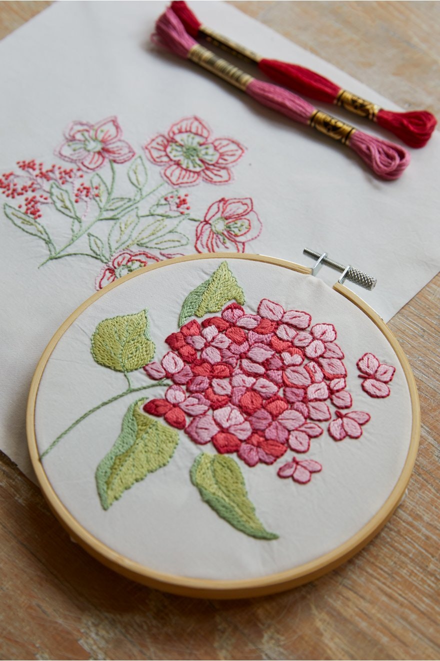 DMC Mindful Making - The Blissful Blooms - kit med två broderier