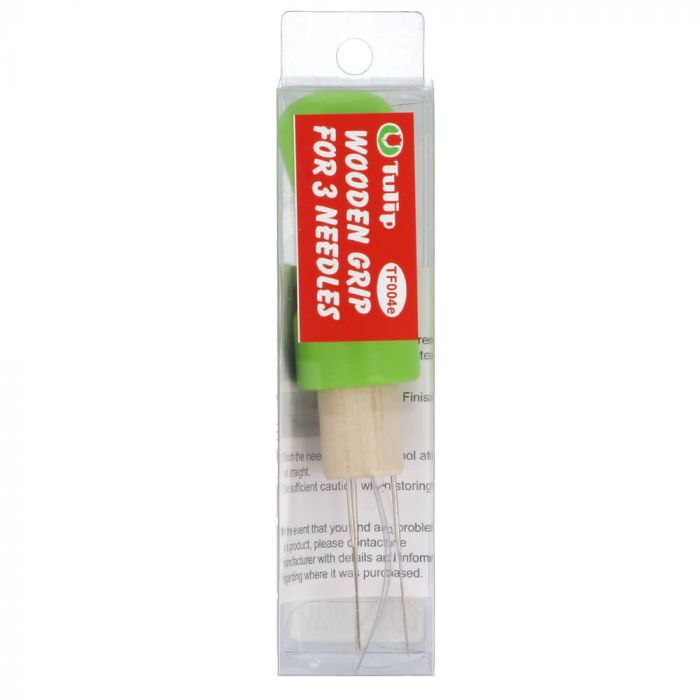 Tulip Wooden Grip - Filtnålshållare i trä för 3 nålar