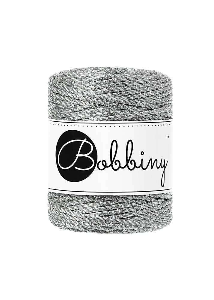 Bobbiny 3ply Macrame Rope Metallic 3 mm - metallfärgat makramégarn