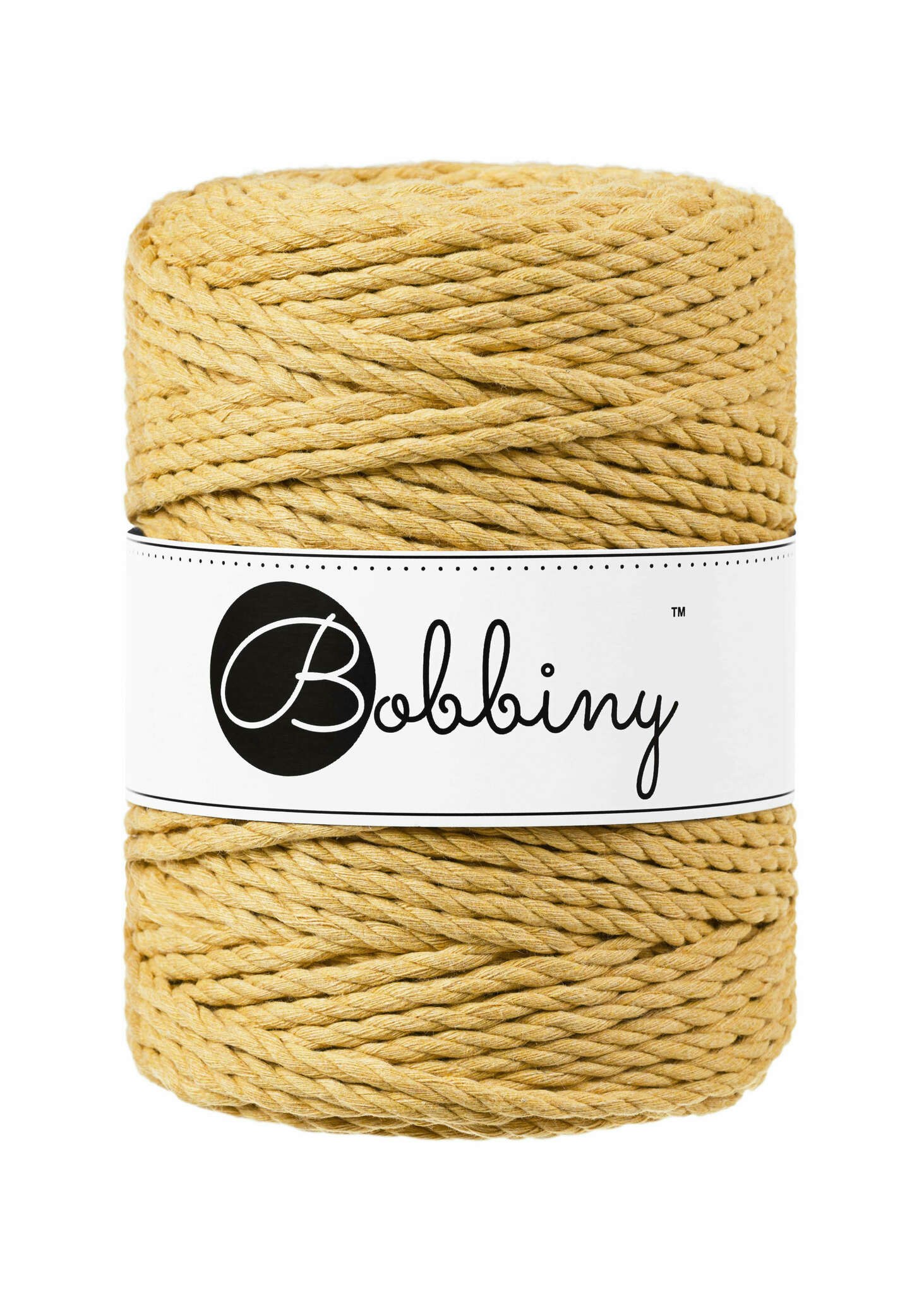 Bobbiny 3ply Macrame Rope XXL 5 mm - trippeltvinnat makramégarn