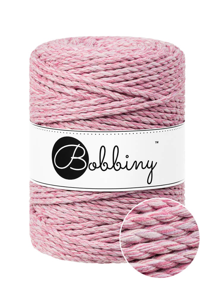 Bobbiny 3ply Macrame Rope XXL 5 mm - trippeltvinnat makramégarn