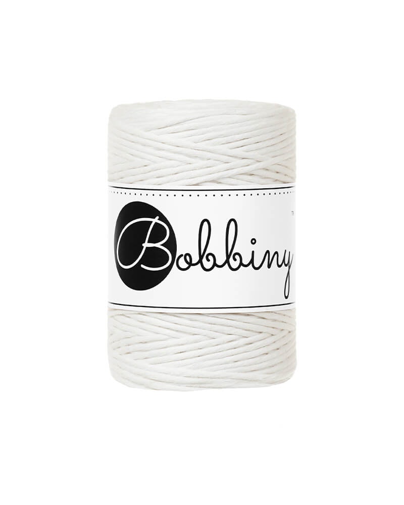 Bobbiny Single Twist Macrame Cord Baby 1.5 mm - enkeltvinnat makramégarn