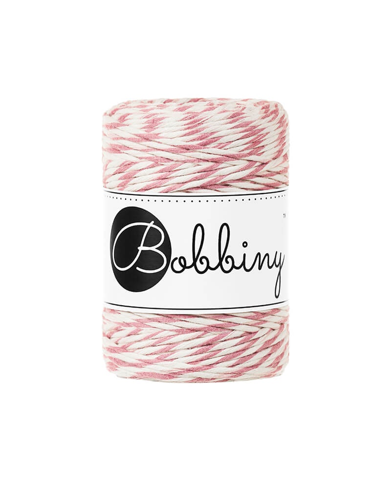 Bobbiny Single Twist Macrame Cord Baby 1.5 mm - enkeltvinnat makramégarn