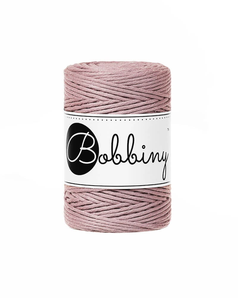 Bobbiny Single Twist Macrame Cord Baby 1.5 mm - enkeltvinnat makramégarn