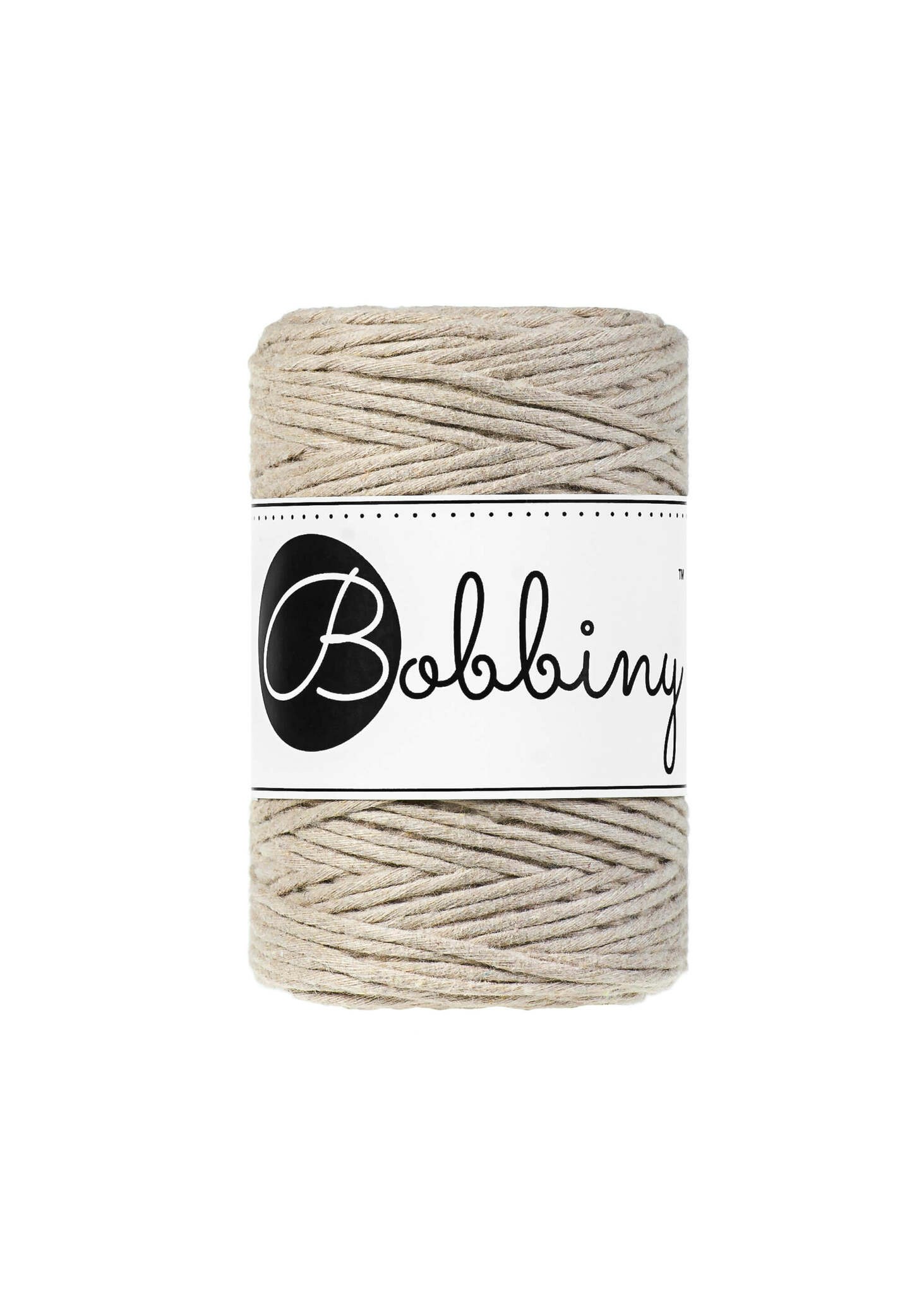 Bobbiny Single Twist Macrame Cord Baby 1.5 mm - enkeltvinnat makramégarn