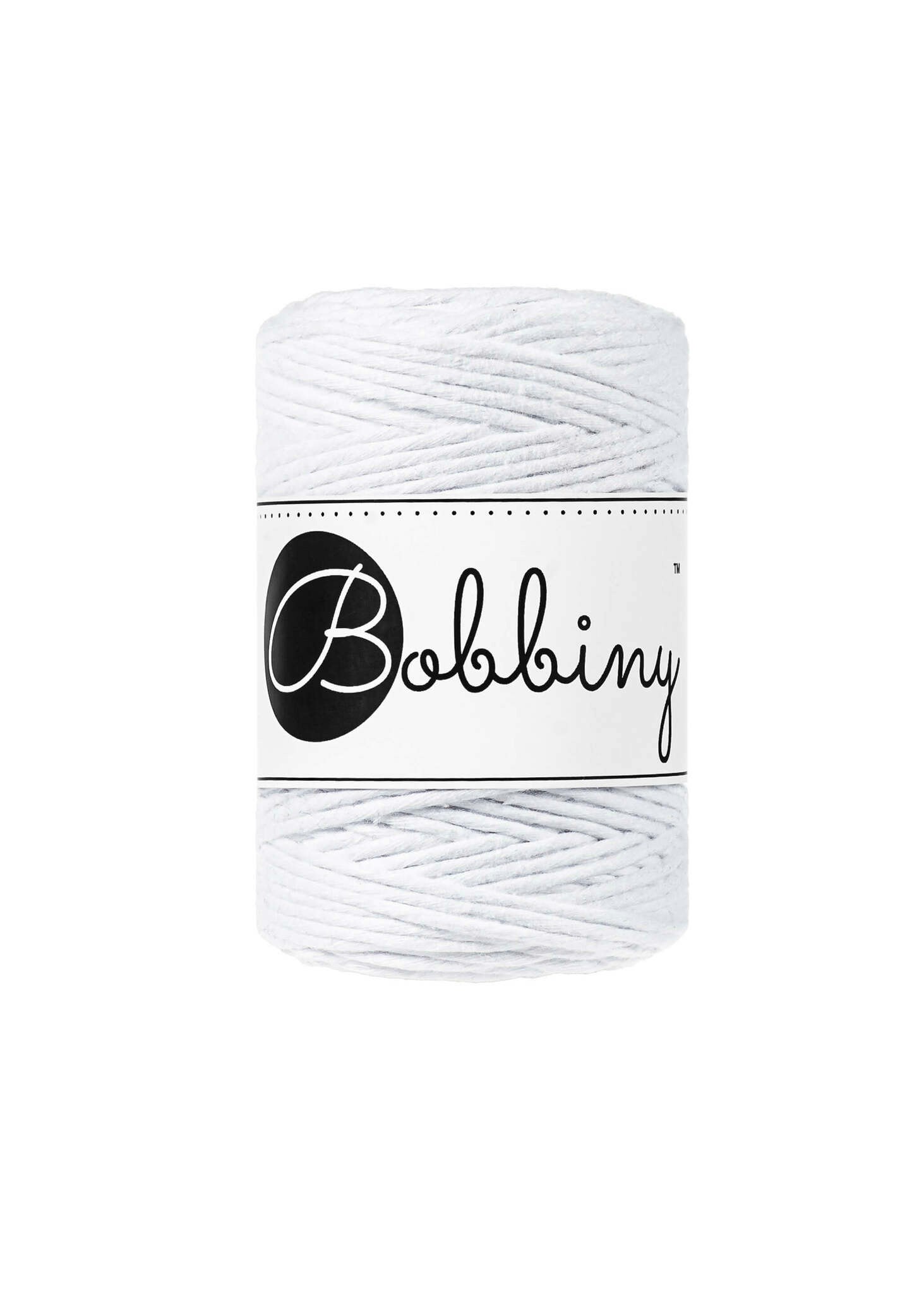 Bobbiny Single Twist Macrame Cord Baby 1.5 mm - enkeltvinnat makramégarn