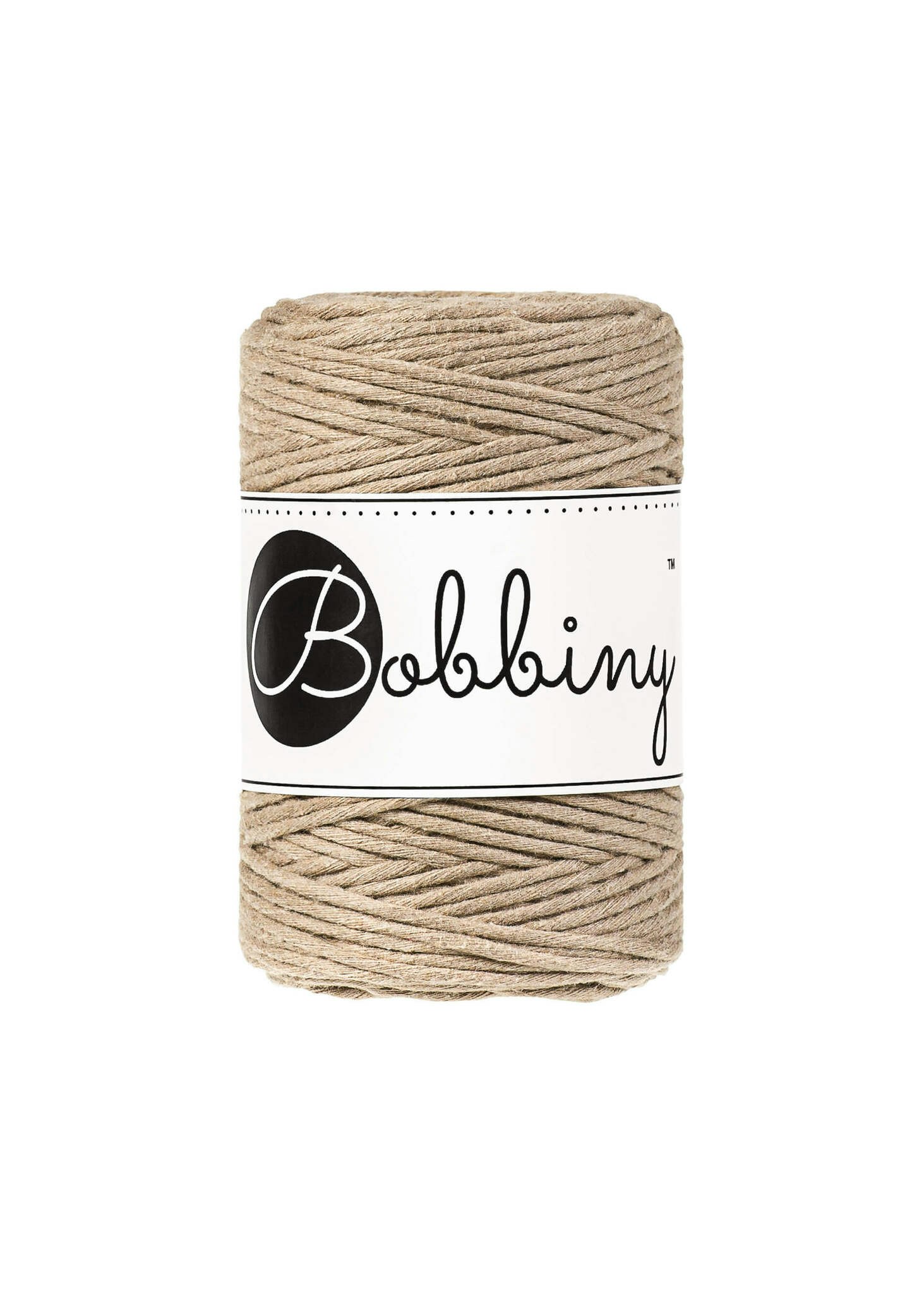 Bobbiny Single Twist Macrame Cord Baby 1.5 mm - enkeltvinnat makramégarn