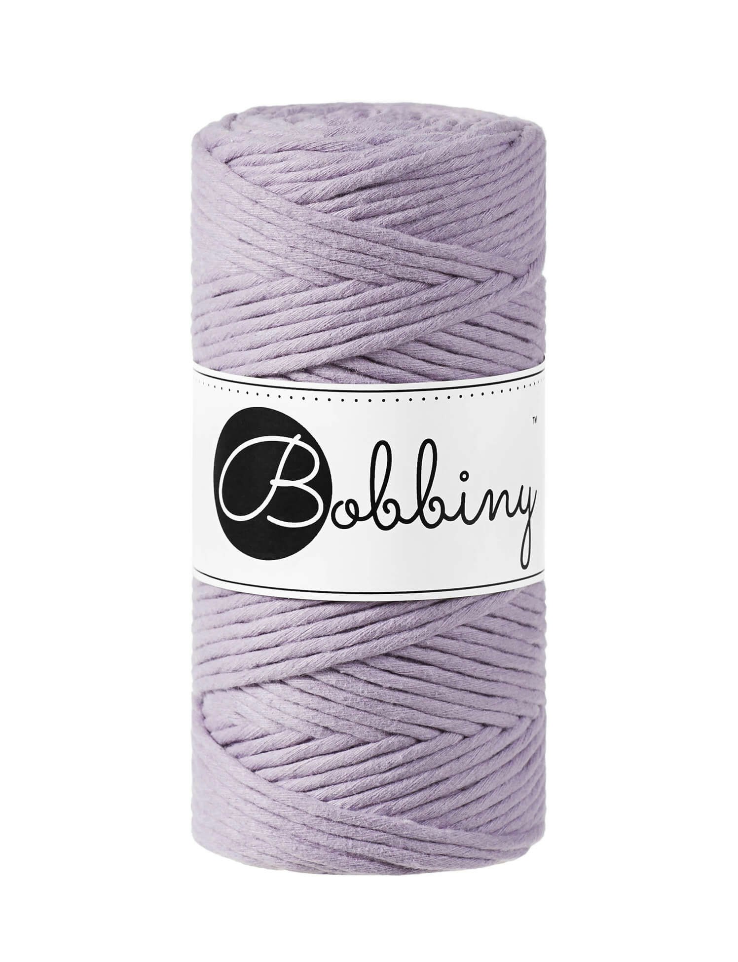 Bobbiny Single Twist Macrame Cord Regular 3 mm - enkeltvinnat makramégarn