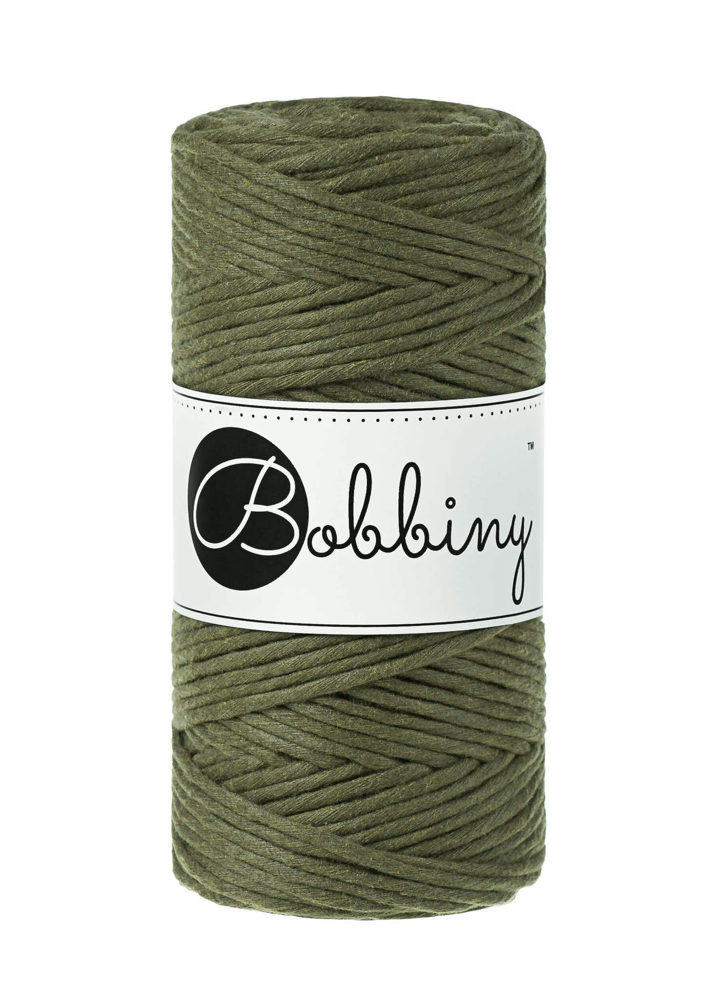 Bobbiny Single Twist Macrame Cord Regular 3 mm - enkeltvinnat makramégarn