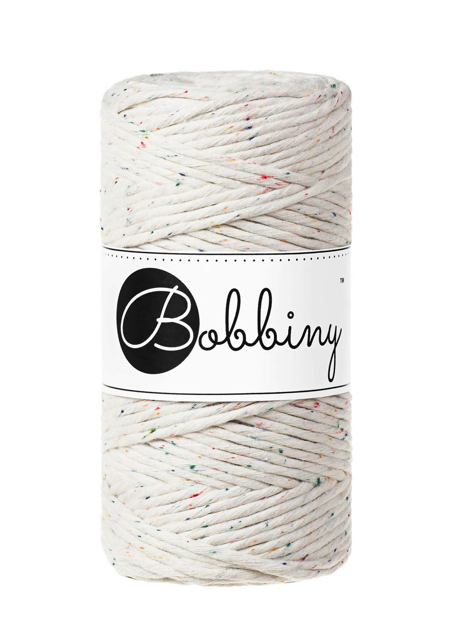 Bobbiny Single Twist Macrame Cord Regular 3 mm - enkeltvinnat makramégarn