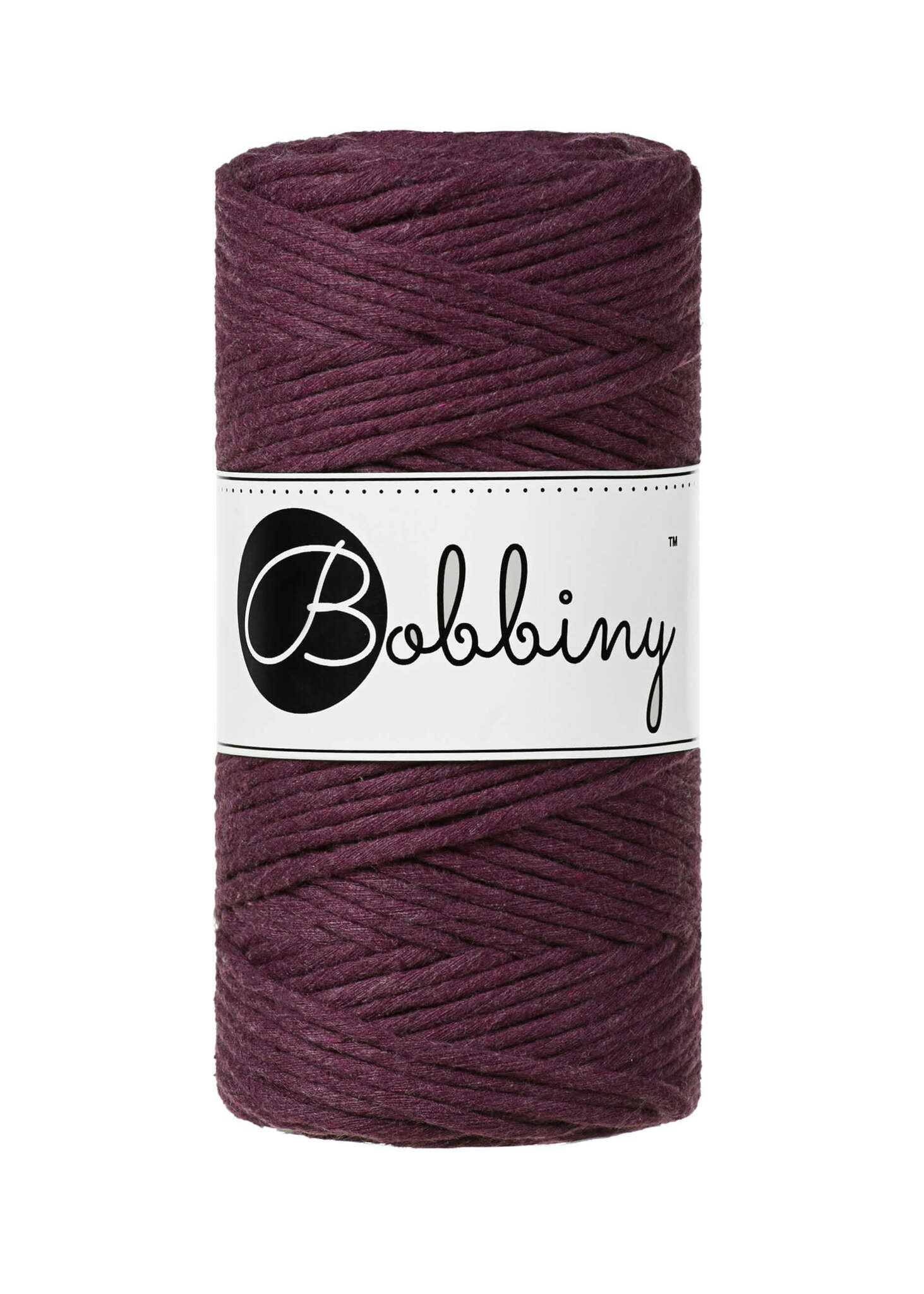 Bobbiny Single Twist Macrame Cord Regular 3 mm - enkeltvinnat makramégarn