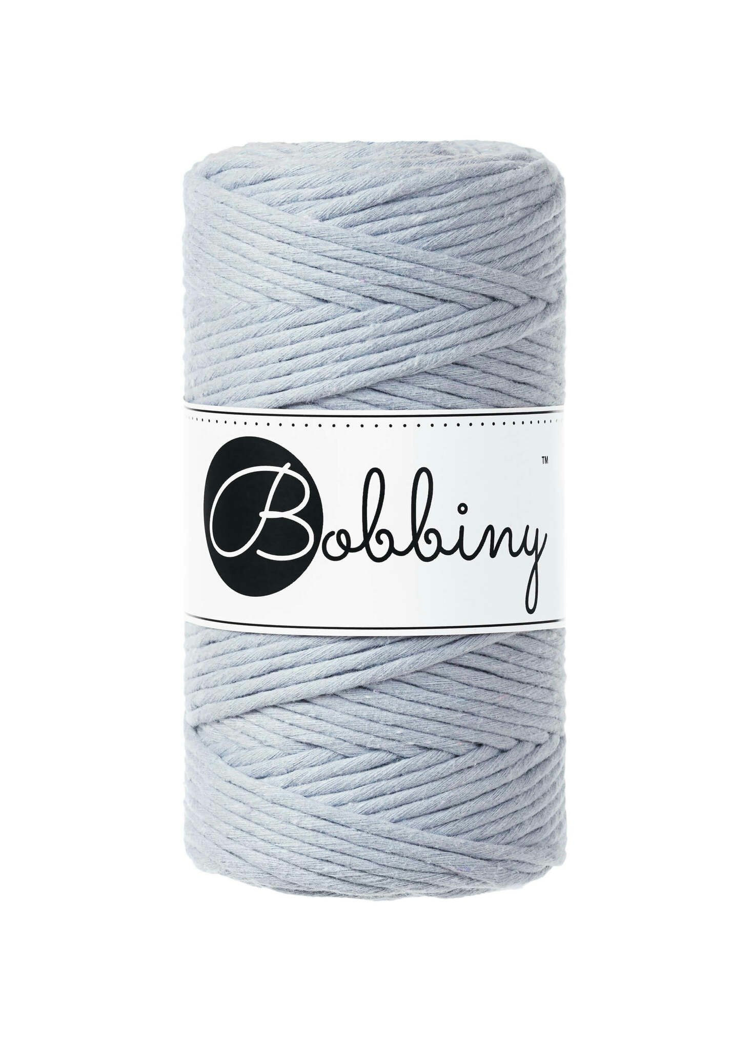 Bobbiny Single Twist Macrame Cord Regular 3 mm - enkeltvinnat makramégarn