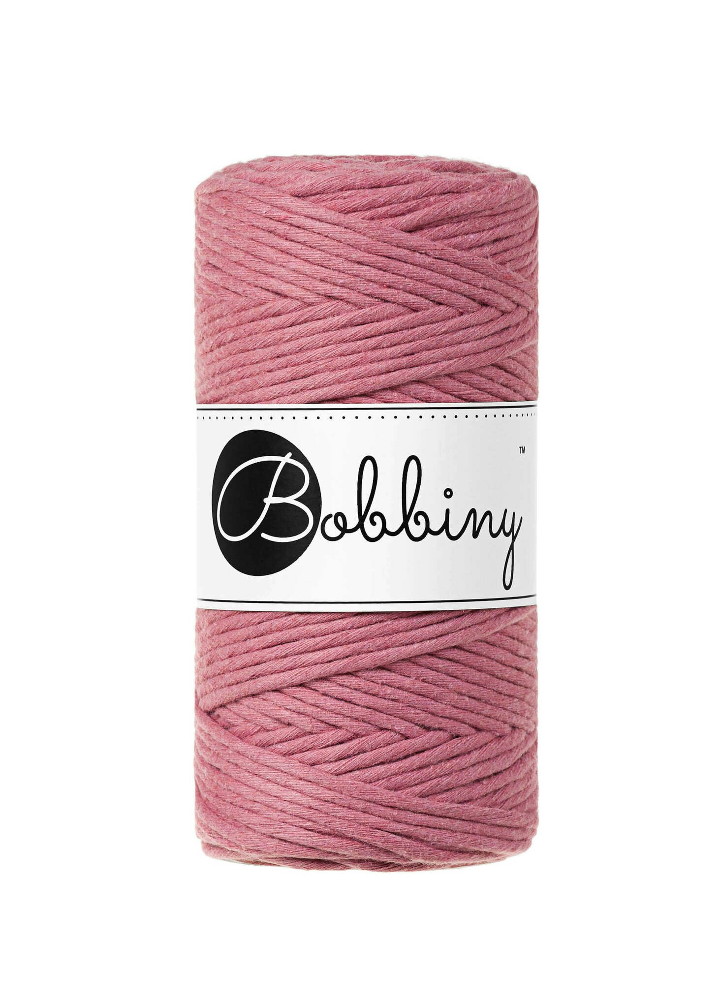 Bobbiny Single Twist Macrame Cord Regular 3 mm - enkeltvinnat makramégarn