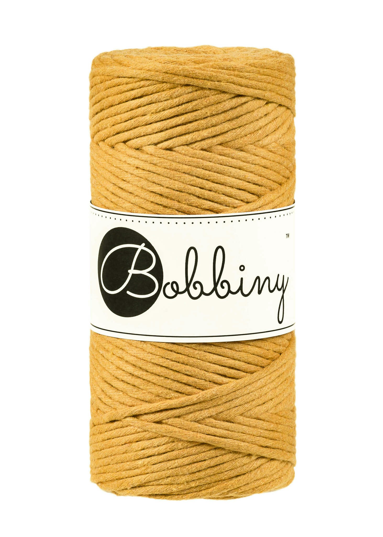 Bobbiny Single Twist Macrame Cord Regular 3 mm - enkeltvinnat makramégarn