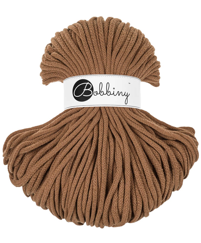 Bobbiny Braided Cord Premium 5 mm - flätat bomullsgarn