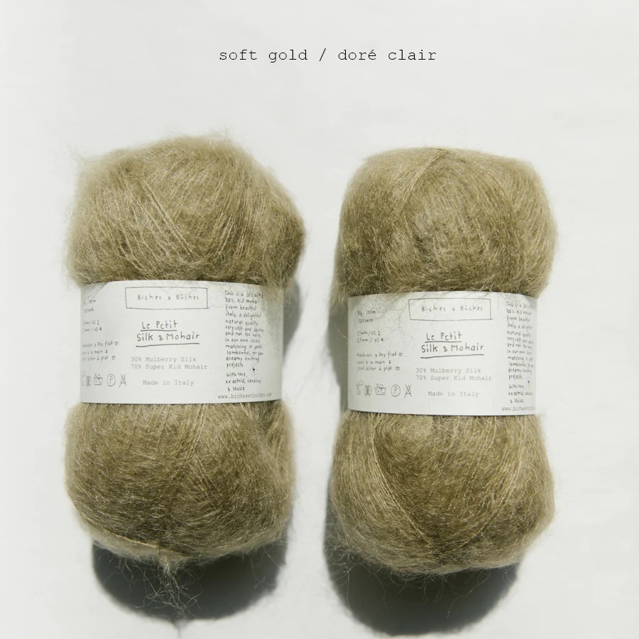 Biches & bûches Le Petit Silk & Mohair - lyxigt mohair- och silkesgarn