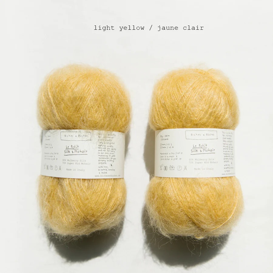 Biches & bûches Le Petit Silk & Mohair - lyxigt mohair- och silkesgarn