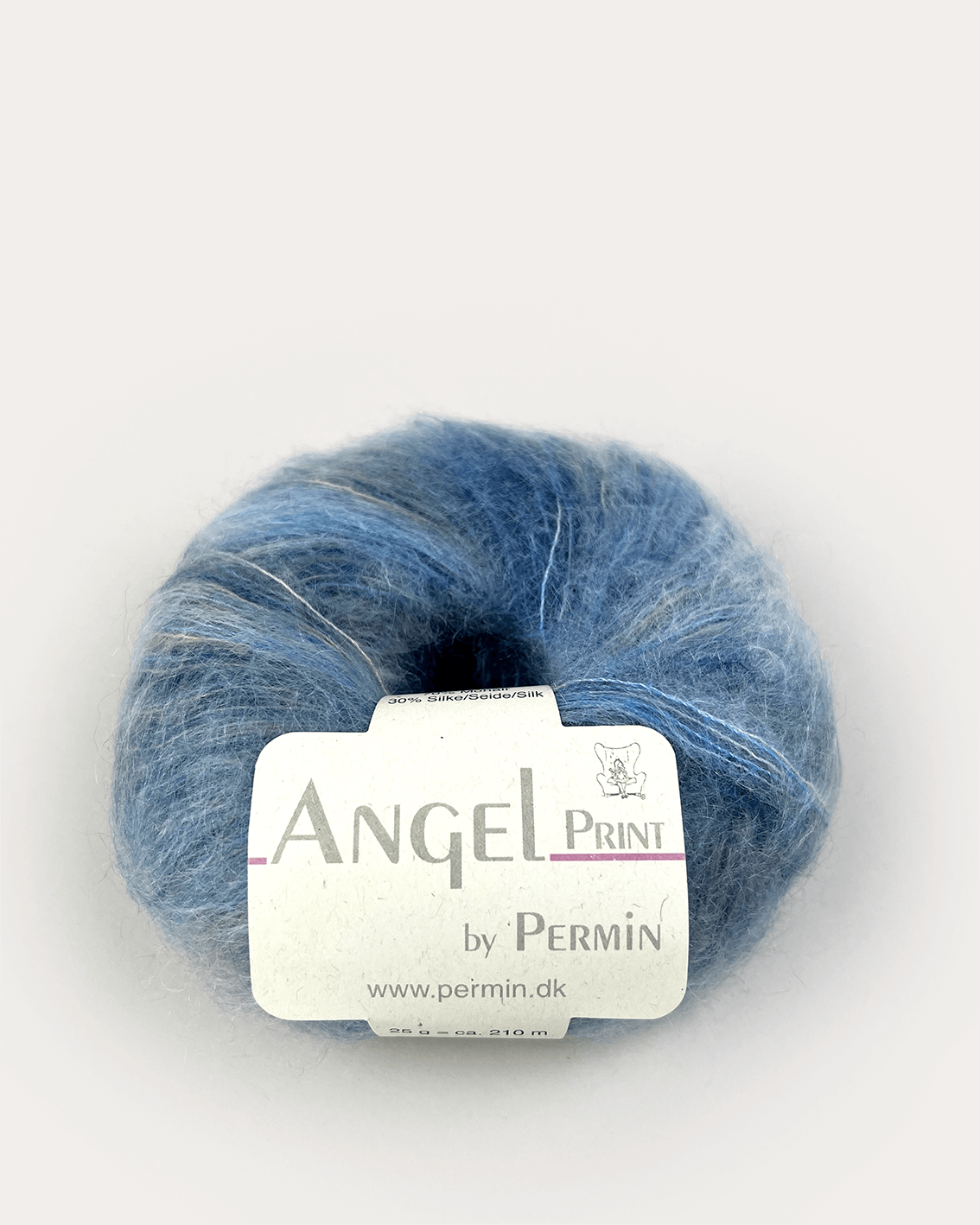 Permin Angel Print - flerfärgat mohair- och silkesgarn