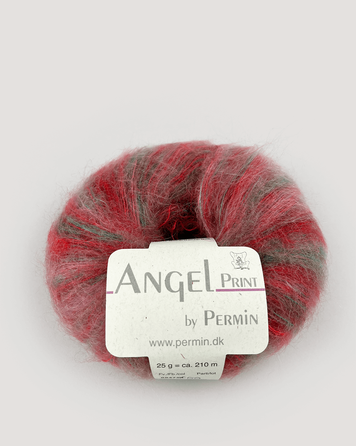 Permin Angel Print - flerfärgat mohair- och silkesgarn