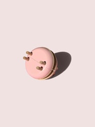Pom Maker Macaron Rose - rosa pom-pom-verktyg makron i trä (Small)