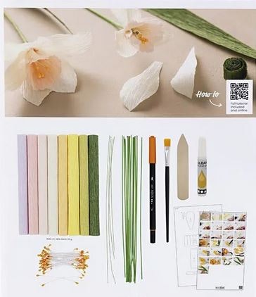 DIY-kit Pappersblommor - Vårbukett