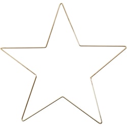 Metallstjärna guld 30 cm